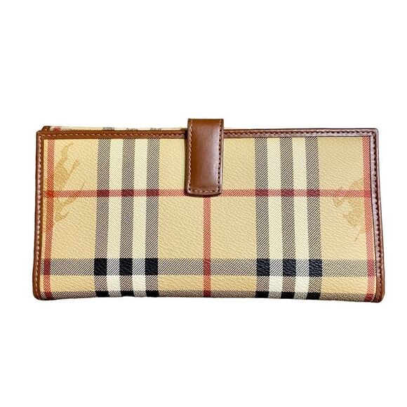 BURBERRY Nova Check Pvc leather Long Wallet - Picture 3 of 13